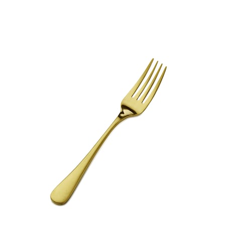 Bon Chef Como, Salad/Dessert Fork, Satin Finish, 18/10, 7" - Gold Matte , set of 12 S4107GM